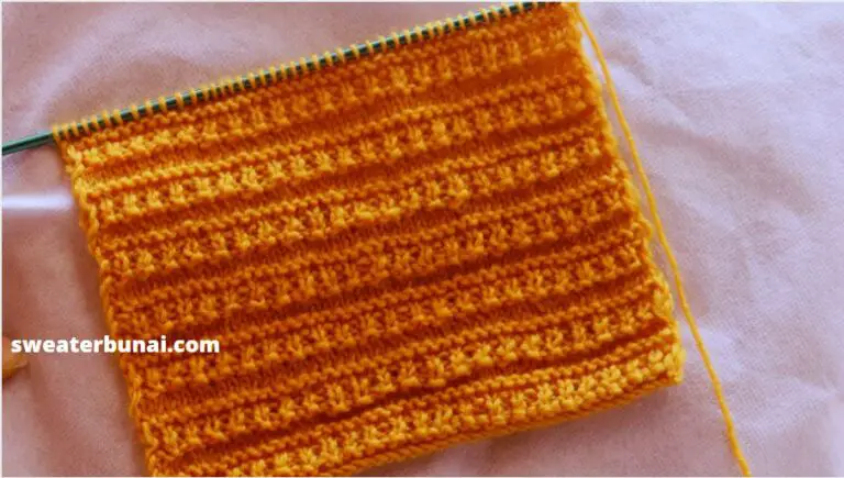 Easy Purl-knit Sweater Bunai Knitting Pattern 2.
