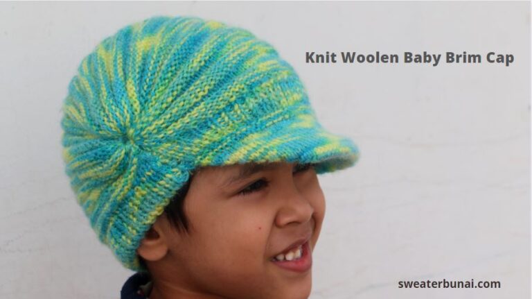 Knit Woolen Baby Brim Cap by sunayana negi