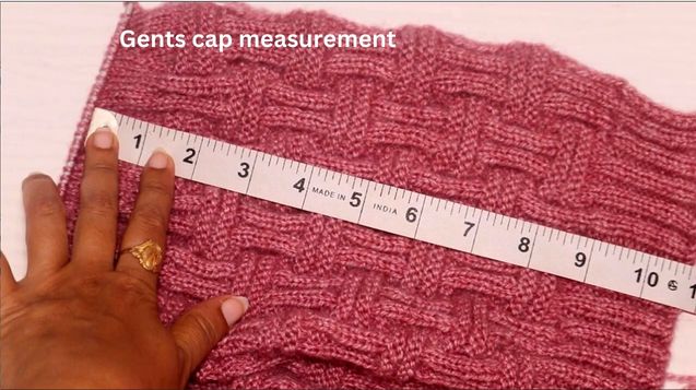 Gents cap measurement