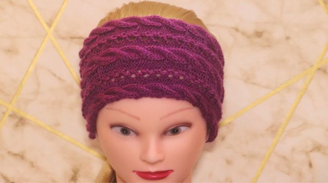 Free Cable Headband Knitting Pattern