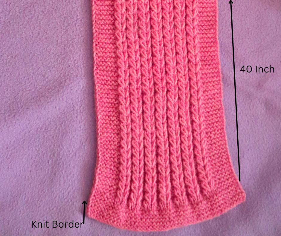 Ladies Muffler Knitting Pattern