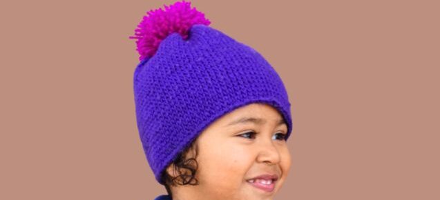 Adorable Baby Crochet Cap with Loop Yarn