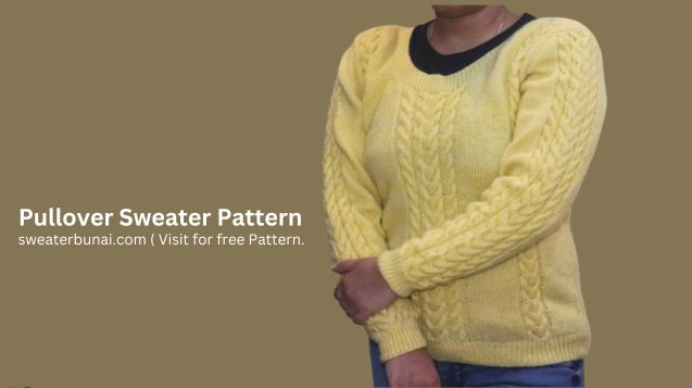 Unique and Easy Women’s Pullover Sweater Knit Pattern