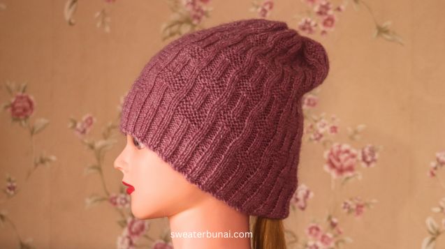 Sunayana’s Free Unisex Beanie Pattern: Easy Knit-Purl Stitches on Straight Needles!