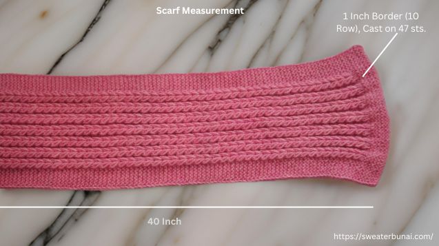 Scarf Measurement Image