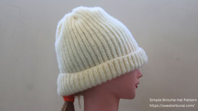 Sunayana Reversible Brioche Hat Pattern: A Beginner-Friendly Knitting Pattern