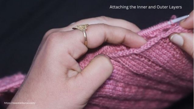 Little Hearts Hat Knitting Pattern by Sunayana Negi: A Simple and Cozy Winter Project. 5 Attaching the Inner and Outer Layers of Double Layer Hat