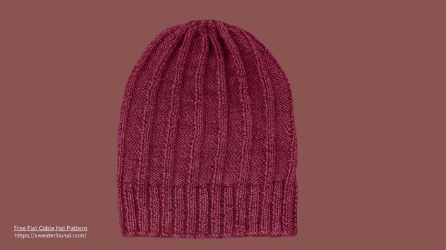 Easy Knit Purl Hat Pattern by Sunayana Negi: Warm, Stylish, and Beginner-Friendly.